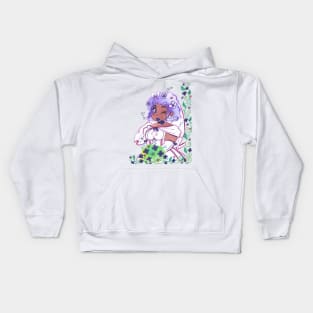 Purple Haired Bride Kids Hoodie